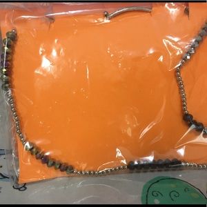 Necklace and earrings